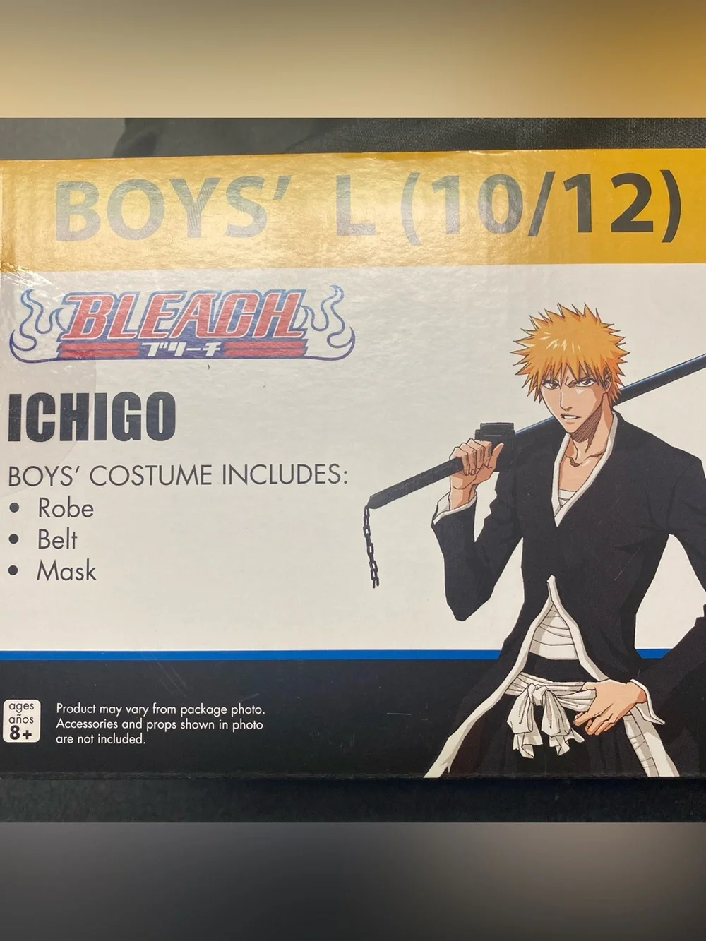 Bleach Ichigo Boys' Costume SZ L 10/12 new